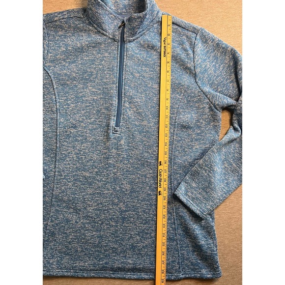 Bit & Bridle Sz XL Blue Athleisure 1/4 Zip Outdoor Riding Warm Pullover Jacket - Picture 7 of 10